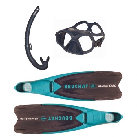 Комплект Beuchat Mundial ласты+маска+трубка синий