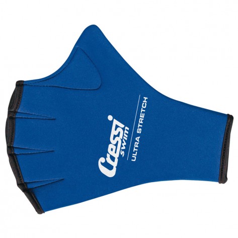 Перчатки для бассейна с перепонками синие