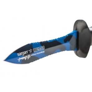 Нож для подводной охоты Тургояк-Стропорез синий камуфляж