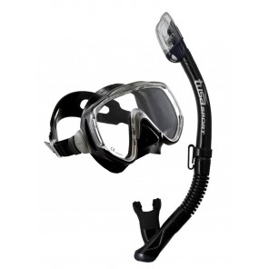 Комплект TUSA Sport 1425 (маска+трубка) черный силикон