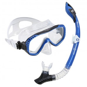 Комплект Aqualung Compass маска+трубка прозрачный силикон