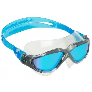 Очки для плавания Vista голубые зеркальные линзы Titanium/серый
